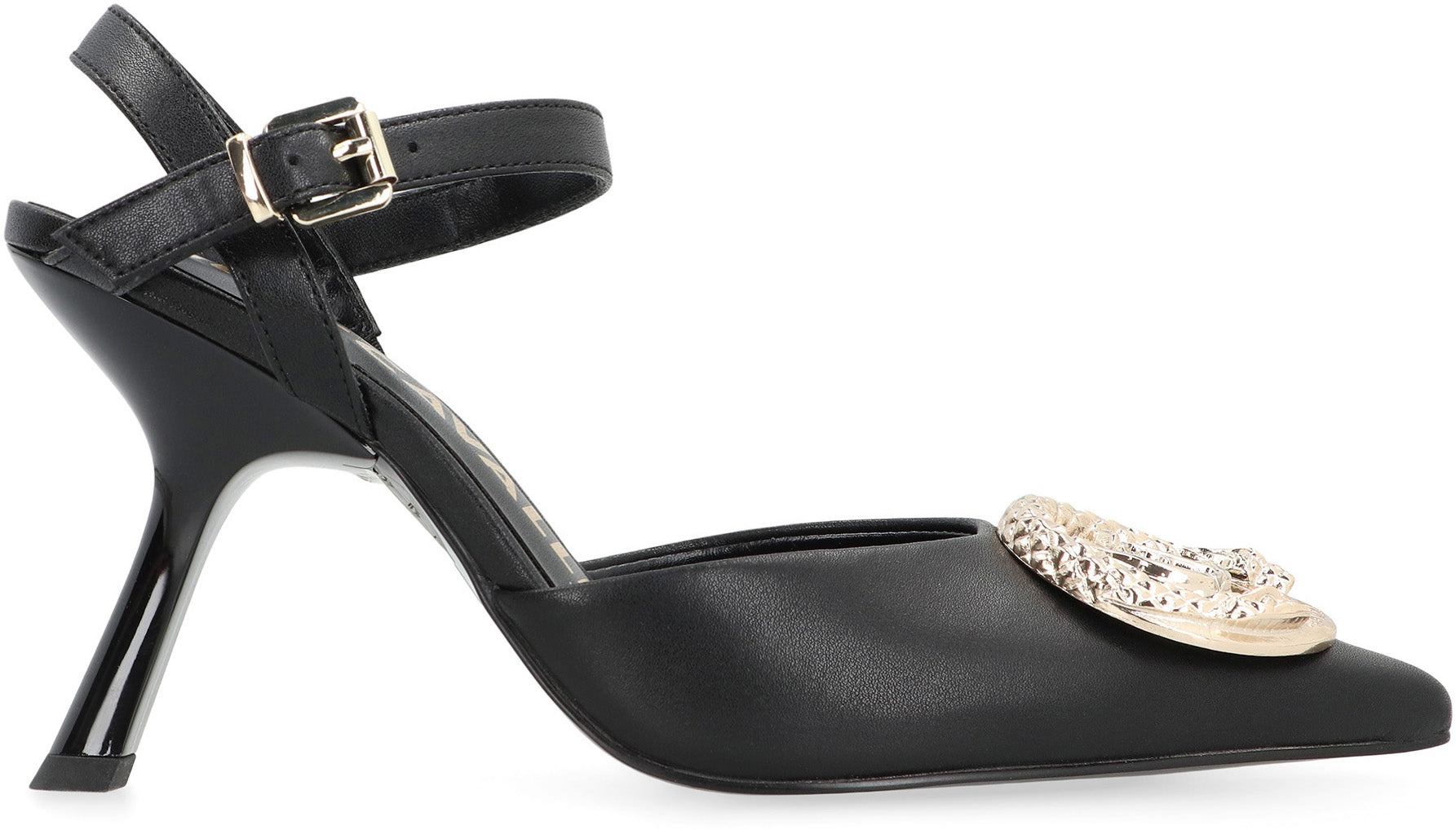 Just Cavalli Embellished Pointy-Toe Heel — Black, view 2