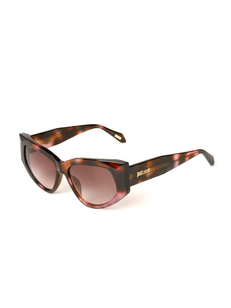 Just Cavalli SJC169 Acetate Cat-Eye Sunglasses — Brown by Just Cavalli