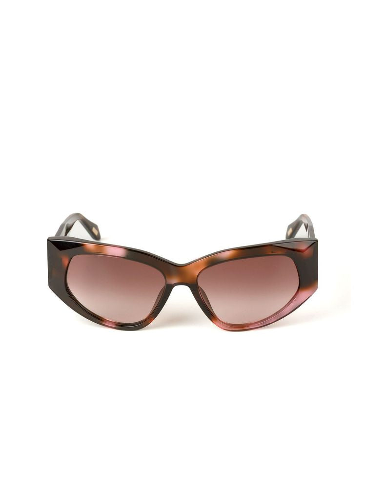 Just Cavalli SJC169 Acetate Cat-Eye Sunglasses — Brown, view 4
