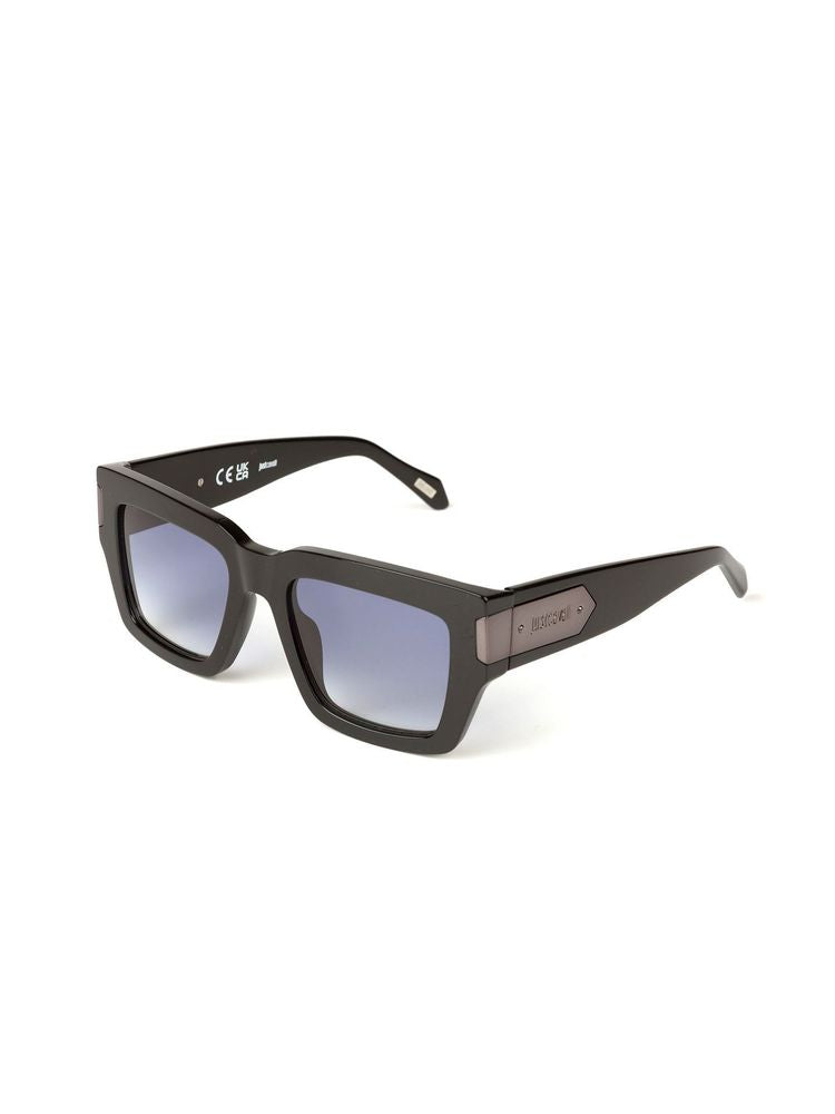 Just Cavalli SJC177V Oversized Acetate Sunglasses — Black by Just Cavalli