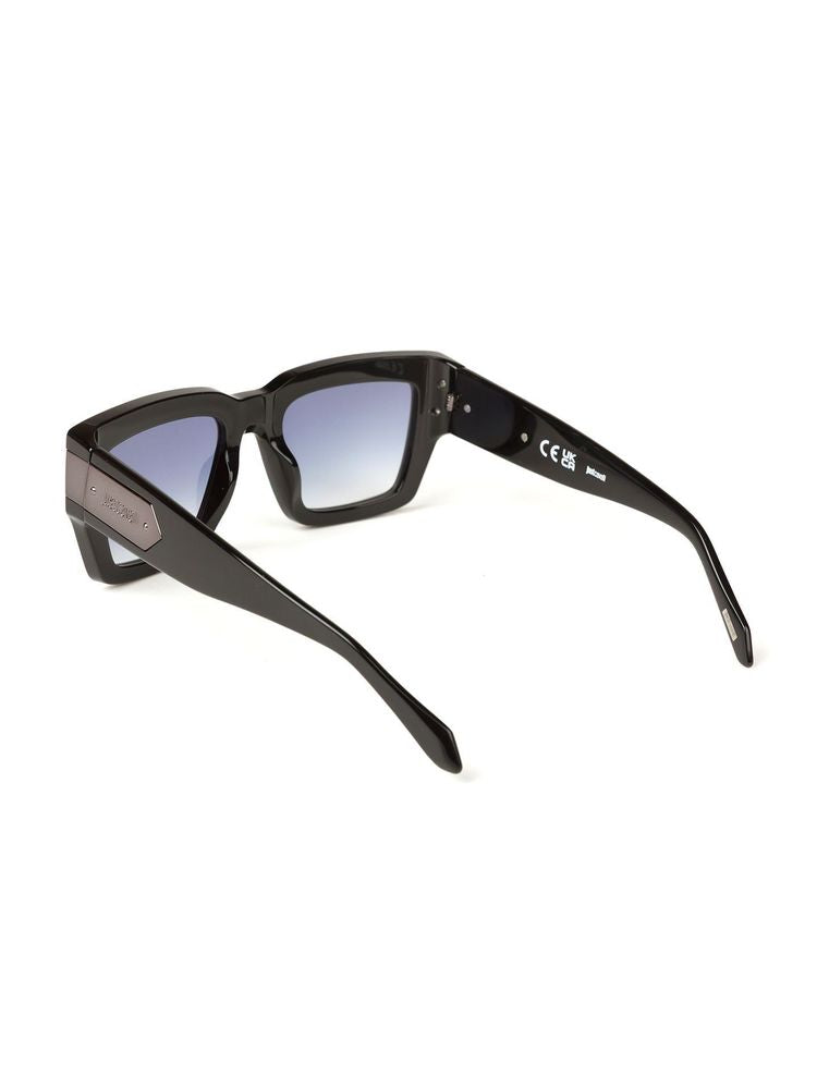 Just Cavalli SJC177V Oversized Acetate Sunglasses — Black, view 4