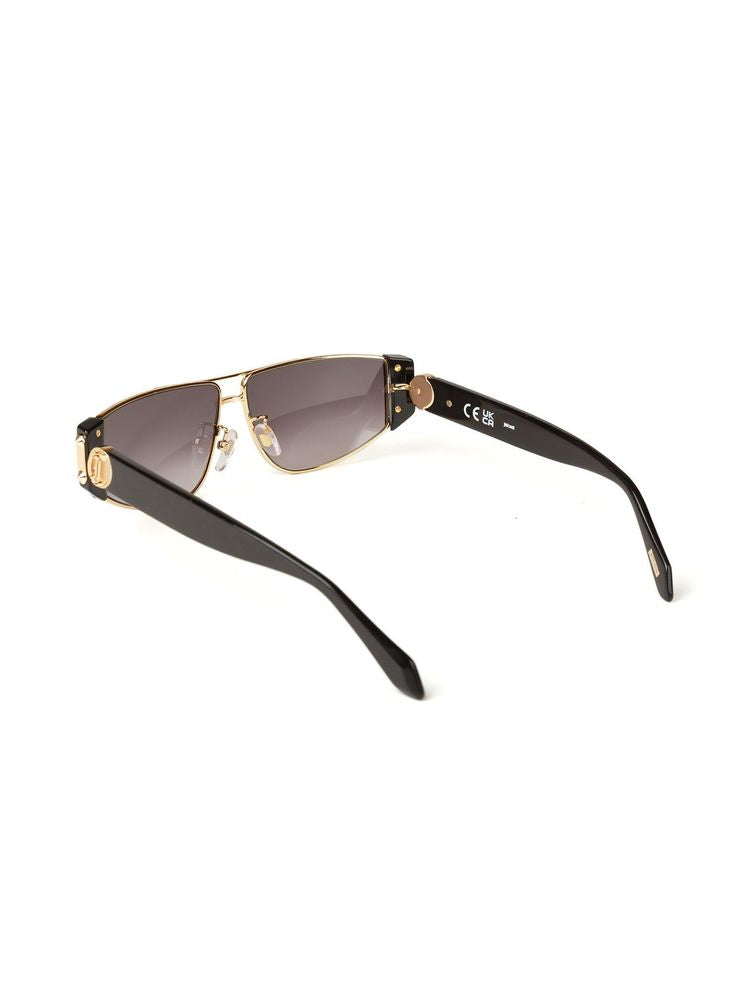 Just Cavalli SJC179 Metal Rectangular Frame Sunglasses — Rose gold, view 3