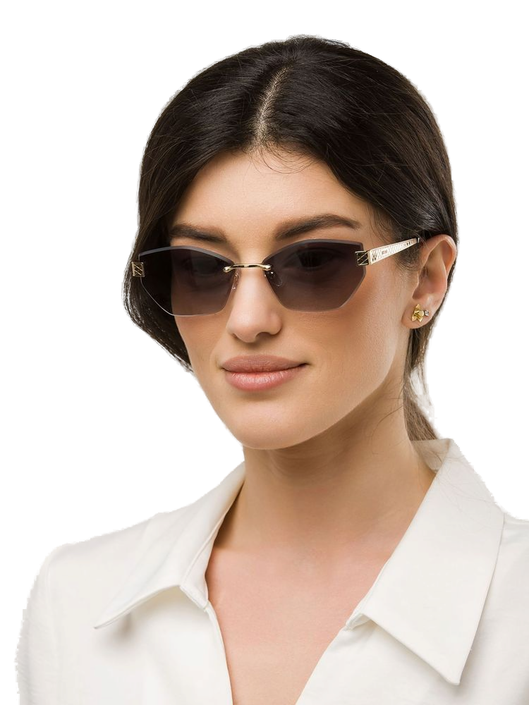 Just Cavalli SJC202 Metal Frame Sunglasses — Rose gold, view 4