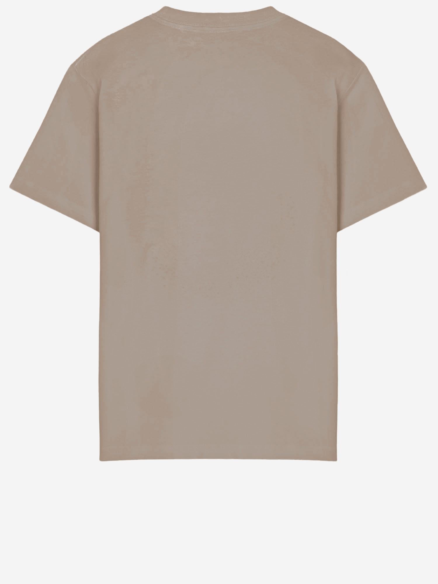 Just Cavalli Logo-Print Cotton T-Shirt — Beige, view 3