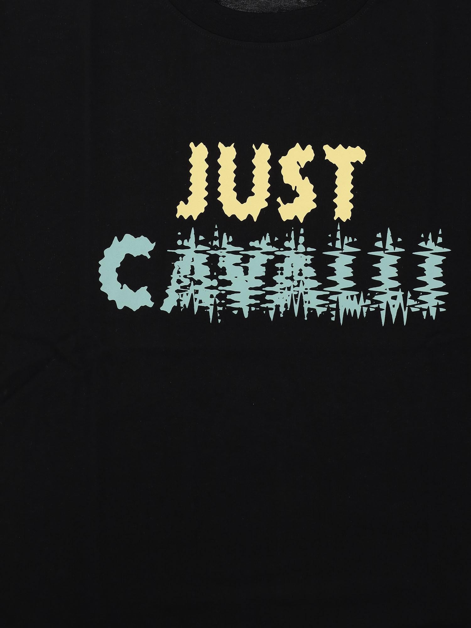 Just Cavalli Logo-Print Cotton T-Shirt — Black by Just Cavalli
