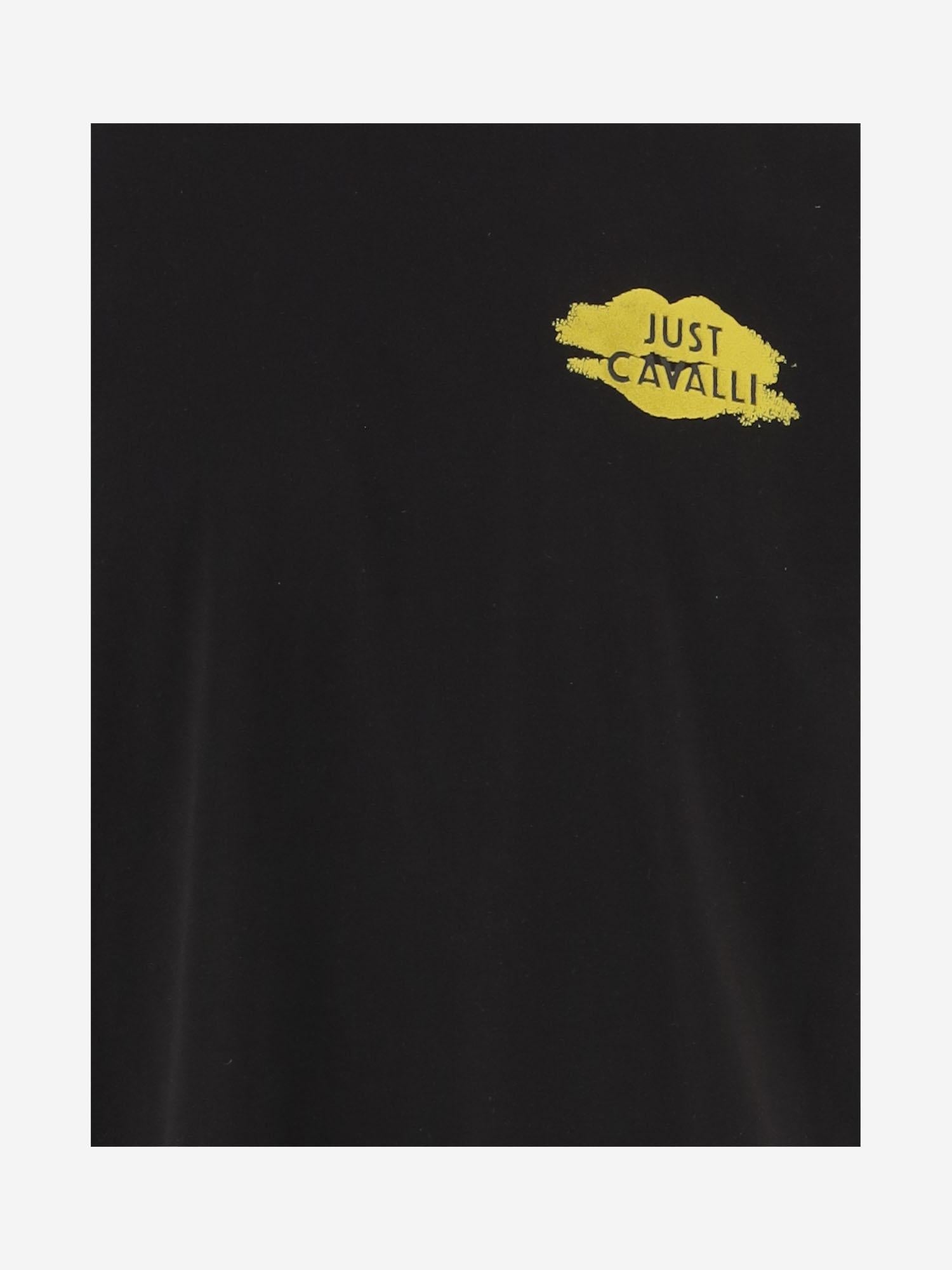 Just Cavalli Graphic Print T-Shirt — Black by Just Cavalli