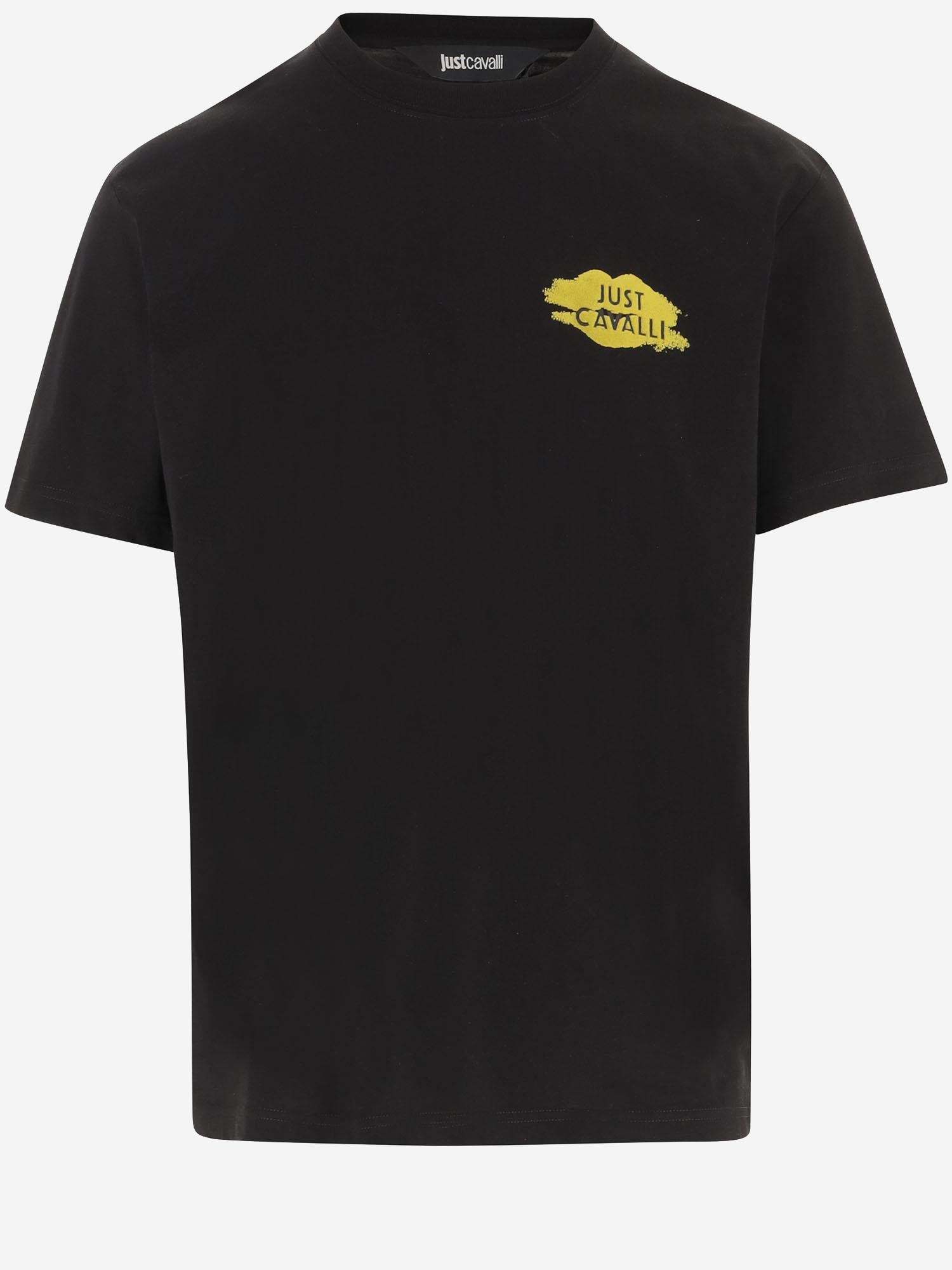 Just Cavalli Graphic Print T-Shirt — Black, view 2