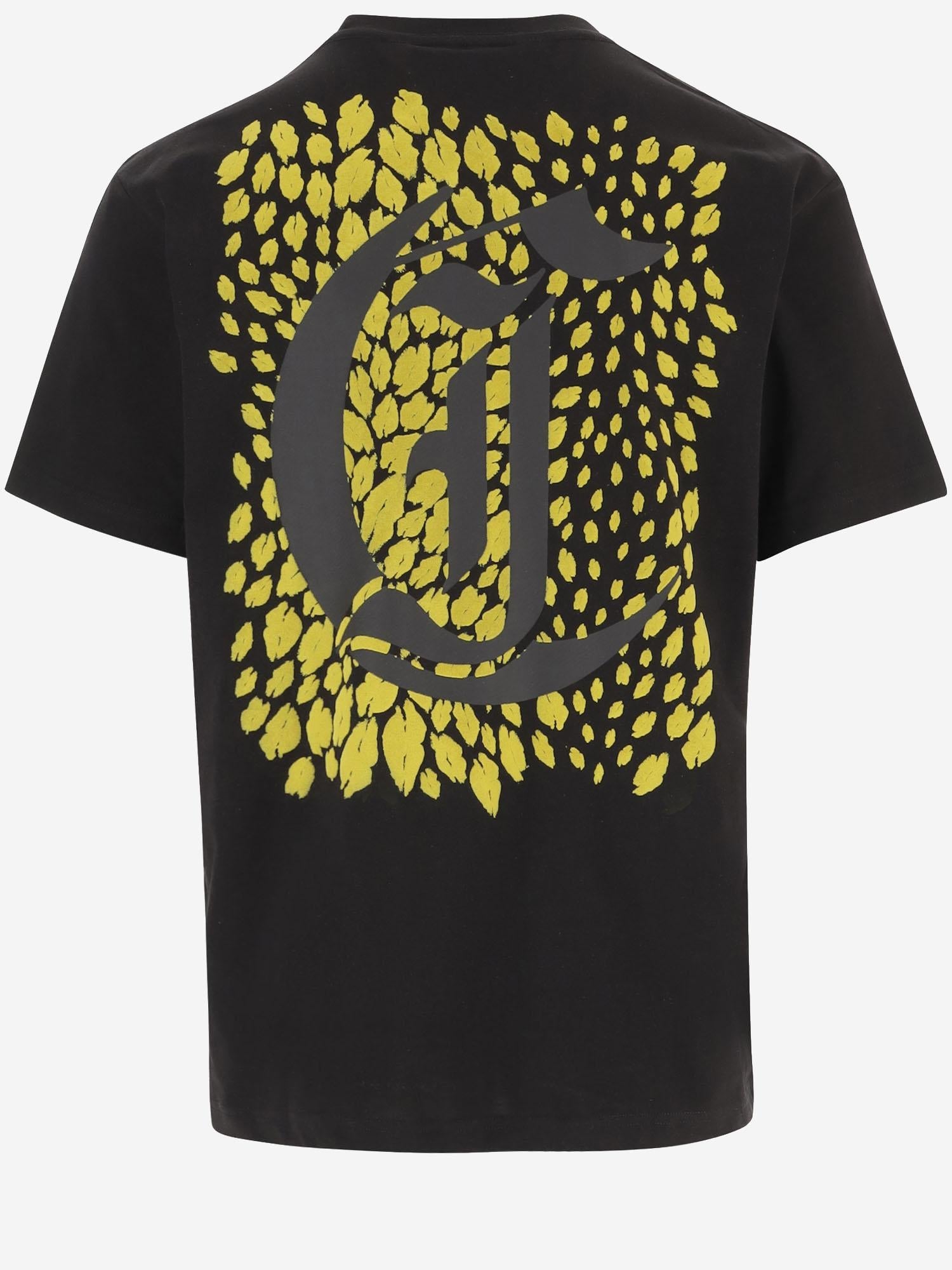 Just Cavalli Graphic Print T-Shirt — Black, view 3
