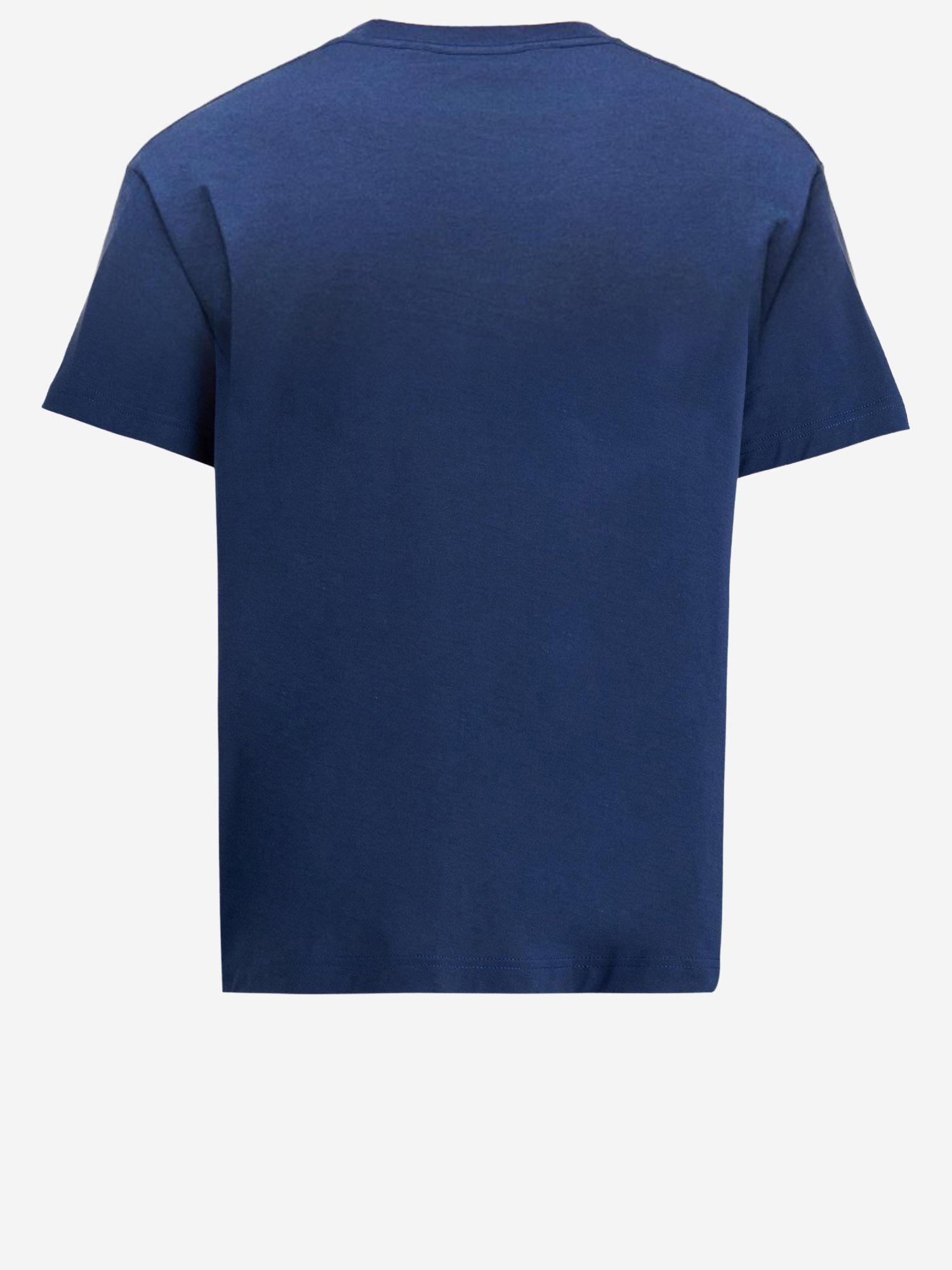 Just Cavalli Logo-Printed Cotton T-Shirt — Navy, view 3