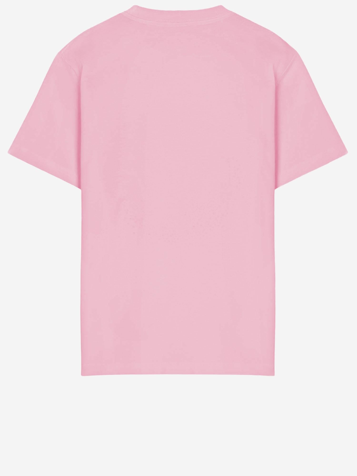 Just Cavalli Logo-Embellished Cotton T-Shirt — Pink, view 3
