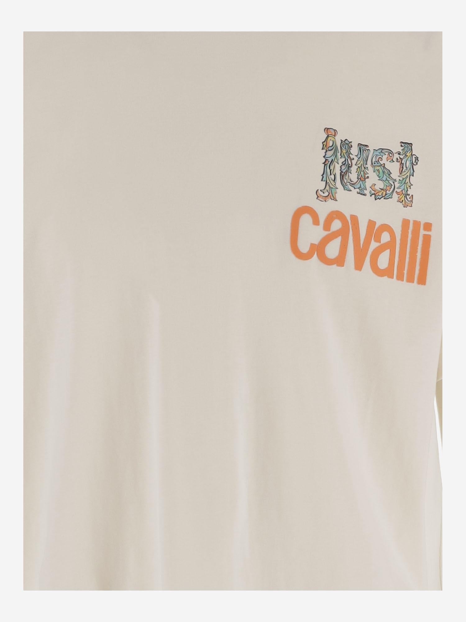 Just Cavalli Graphic Print T-Shirt — White by Just Cavalli