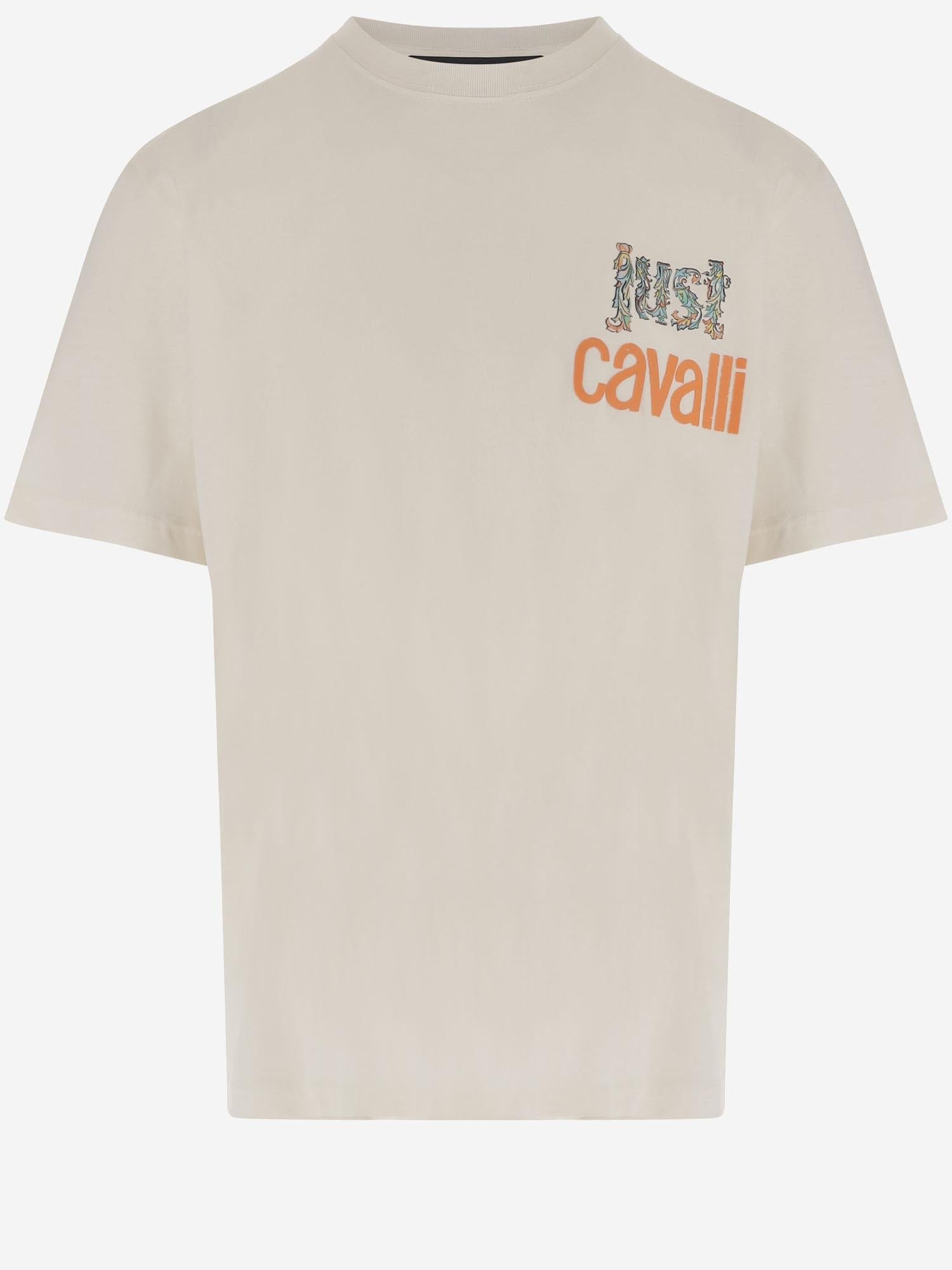 Just Cavalli Graphic Print T-Shirt — White, view 2