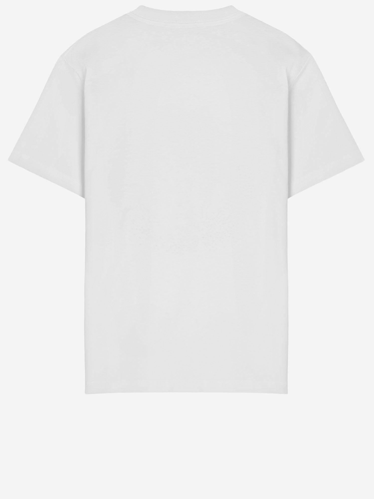 Just Cavalli Logo-Embroidered Floral T-Shirt — White, view 3
