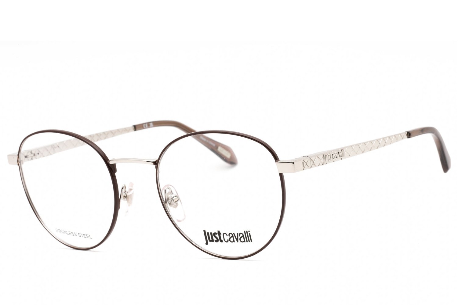 Just Cavalli VJC017 Eyeglasses — Silver by Just Cavalli