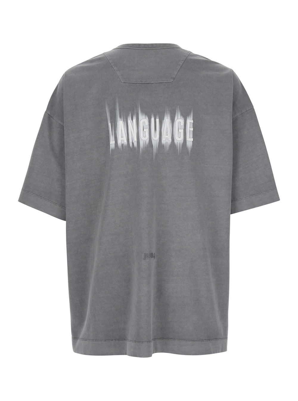 Juun.J Embroidered Logo T-Shirt — Gray, view 2