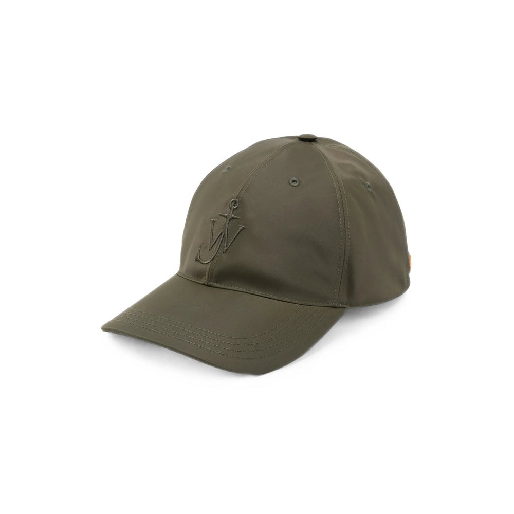JW Anderson AC0459 Embroidered Anchor Logo Baseball Cap — Green by JW Anderson