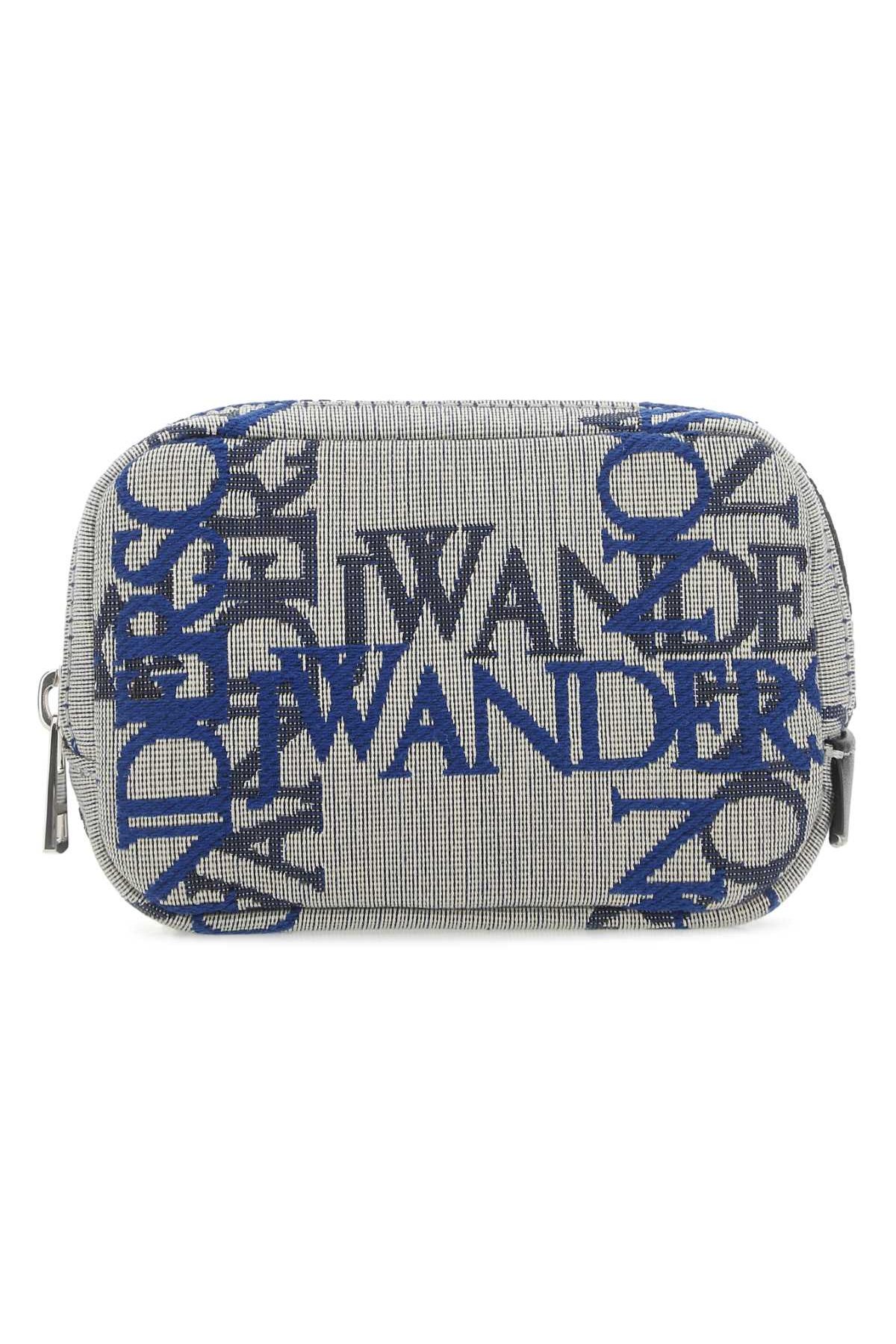 JW Anderson Embroidered Fabric Beauty Case — Navy by JW Anderson