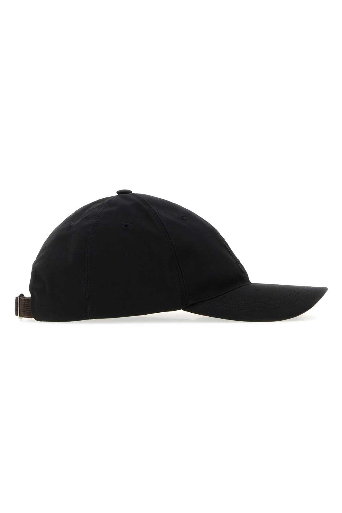 JW Anderson Hat Gabardine Baseball Cap — Black, view 2