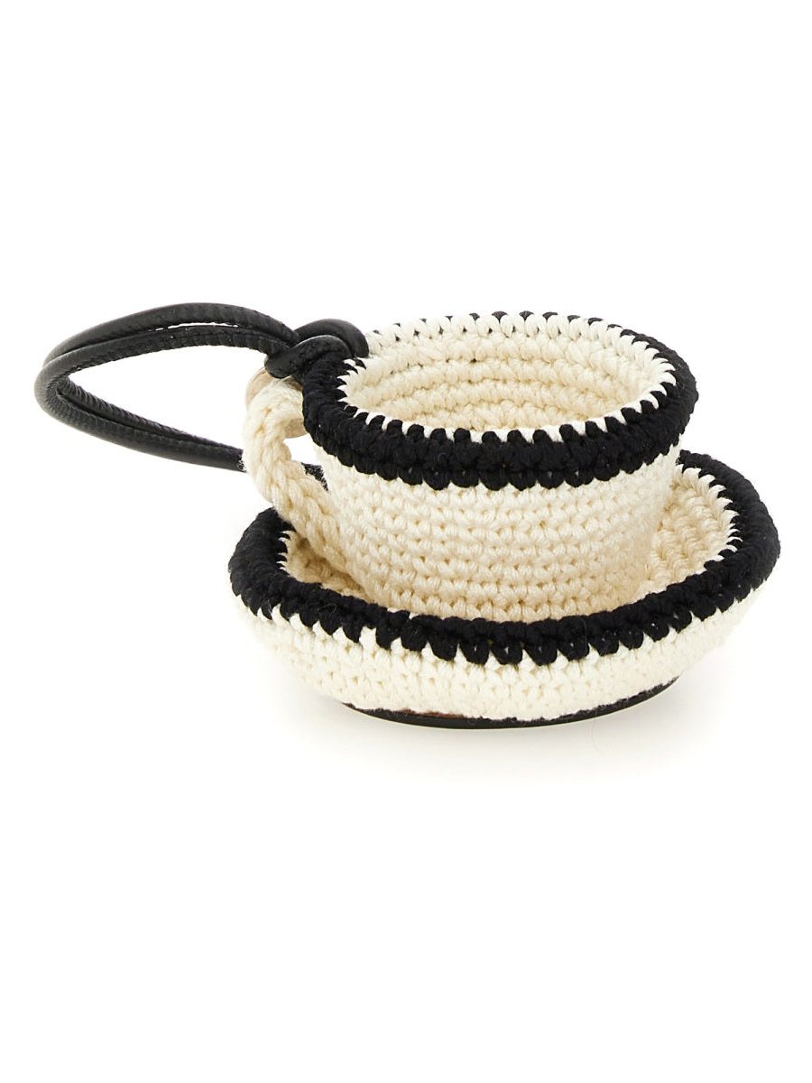 JW Anderson Teacup Mini Bag — White, view 2