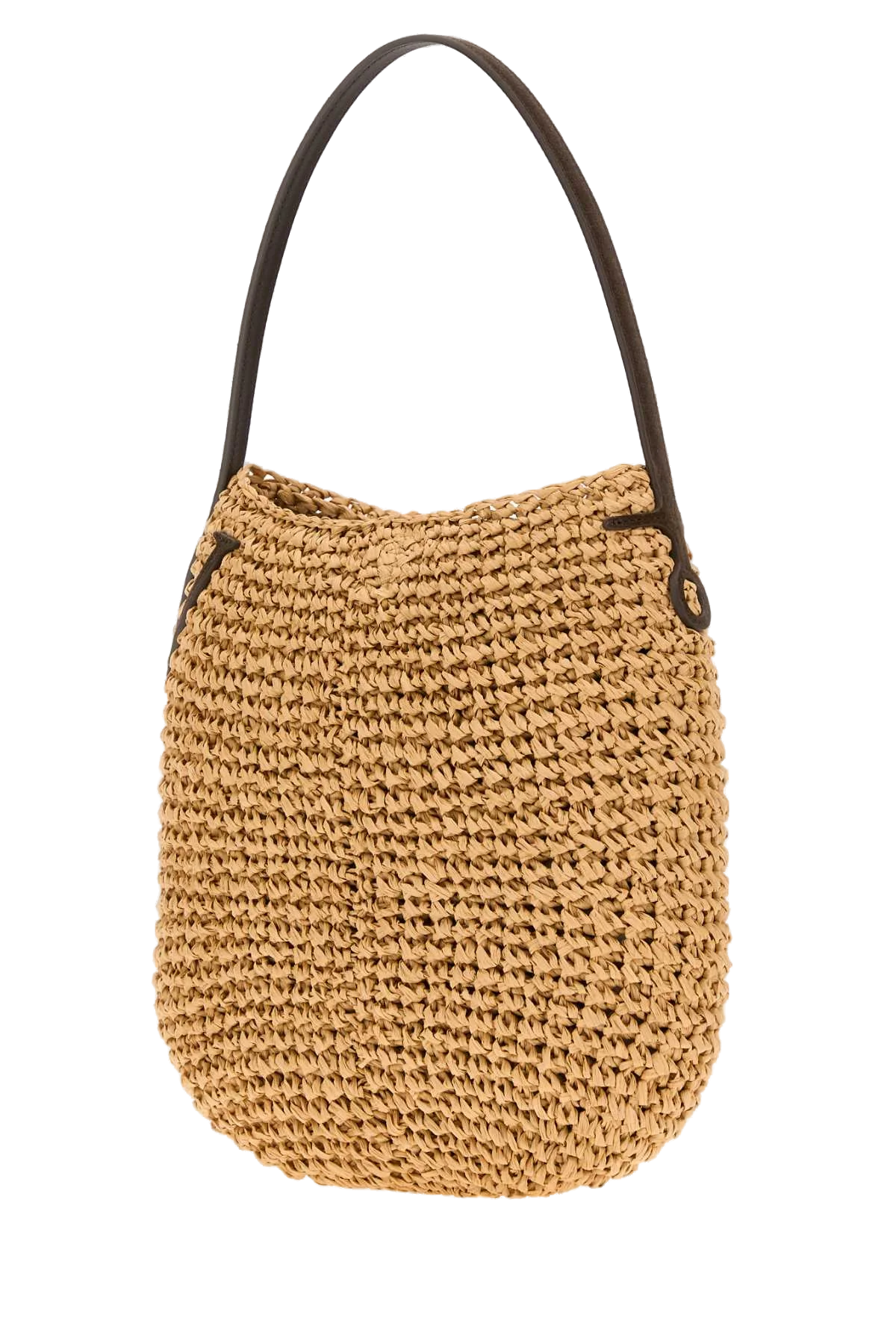 JW Anderson Raffia Shoulder Bag — Beige, view 2