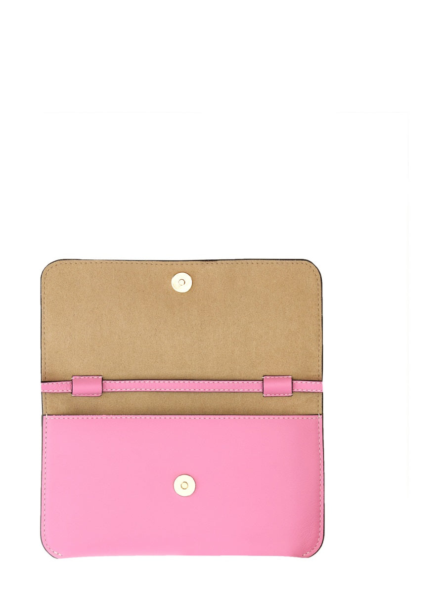 JW Anderson Minimalist Leather Shoulder Bag — Pink by JW Anderson