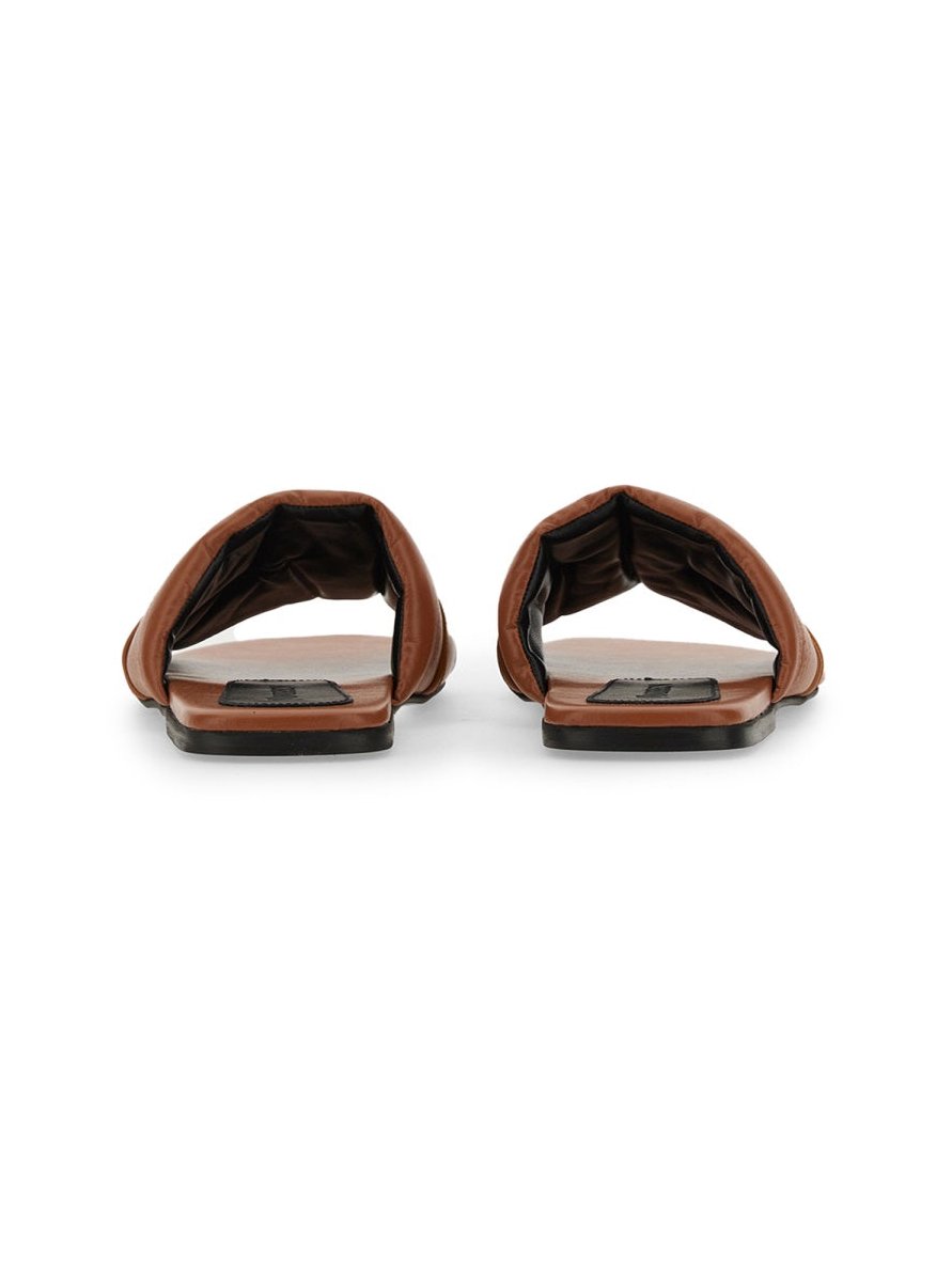 JW Anderson Logo Polyurethane Slide Sandal — Beige, view 2