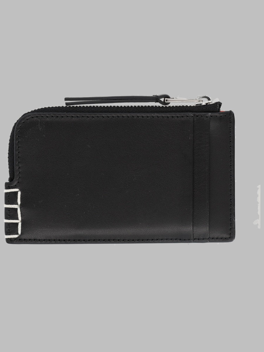 JW Anderson Zip-Around Leather Wallet — Black, view 2