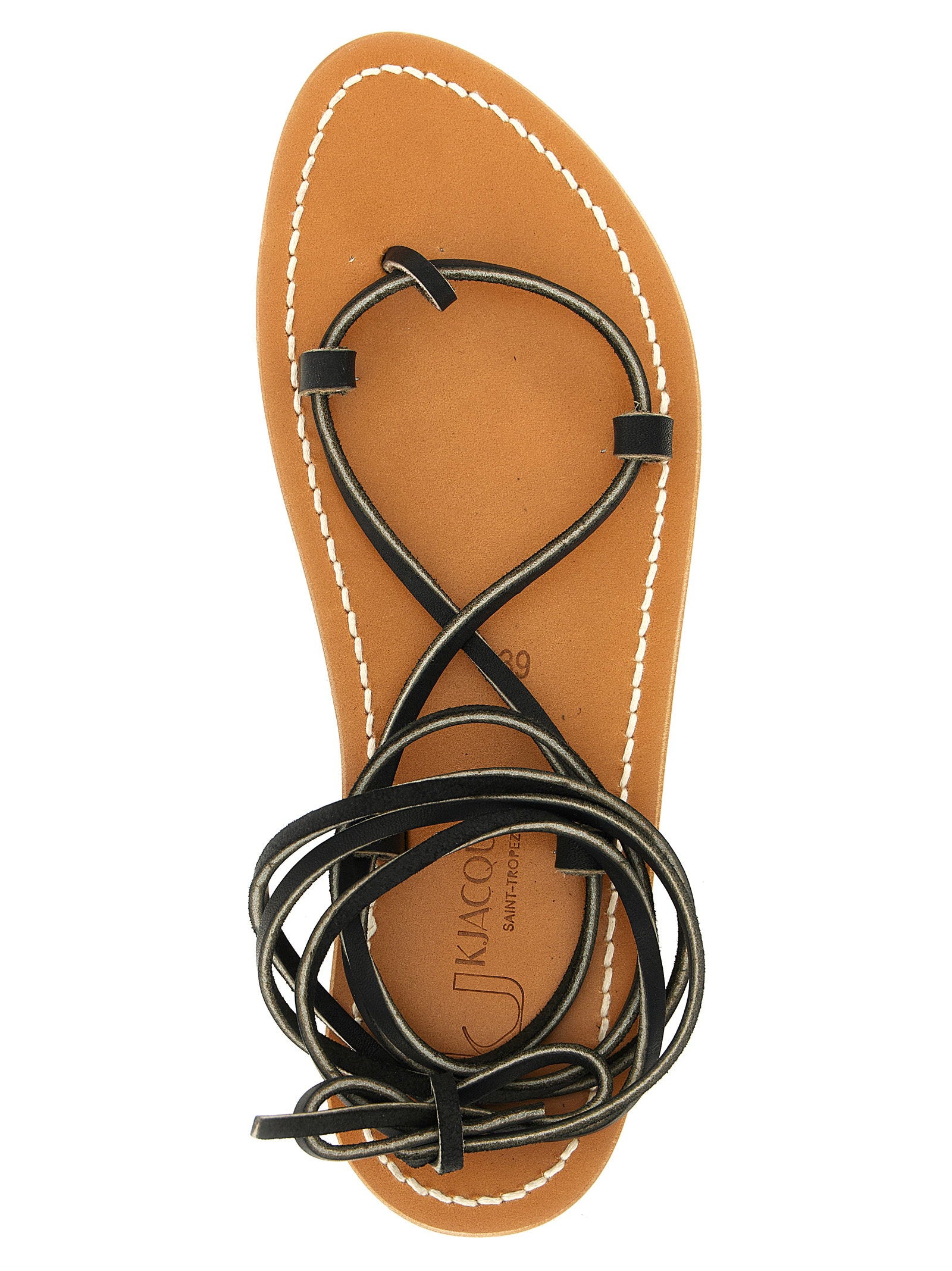 K.jacques Saint Tropez Bikini Sandal — Black, view 4