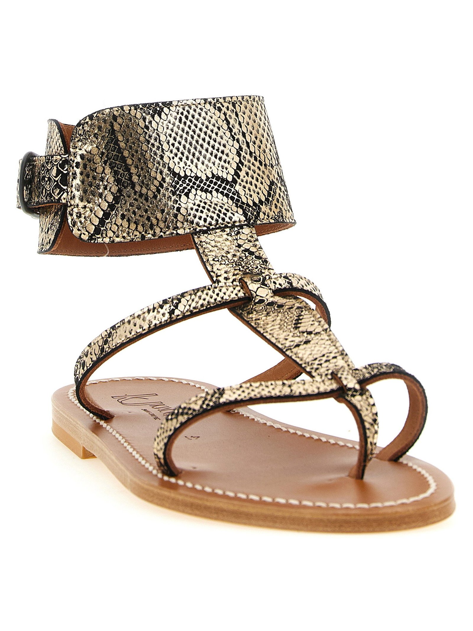 K.jacques Saint Tropez Sandal — Gold, view 2