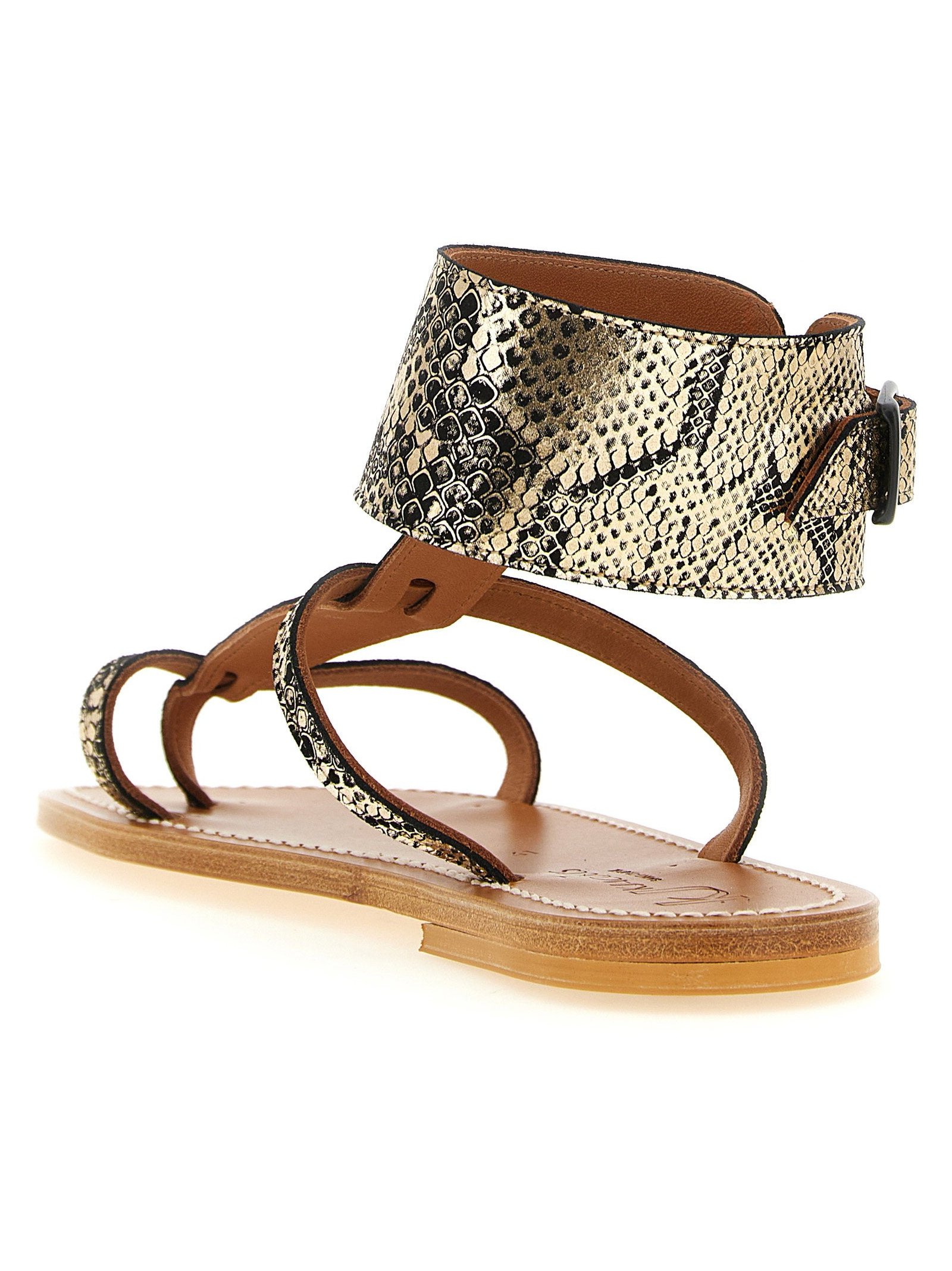 K.jacques Saint Tropez Sandal — Gold, view 3