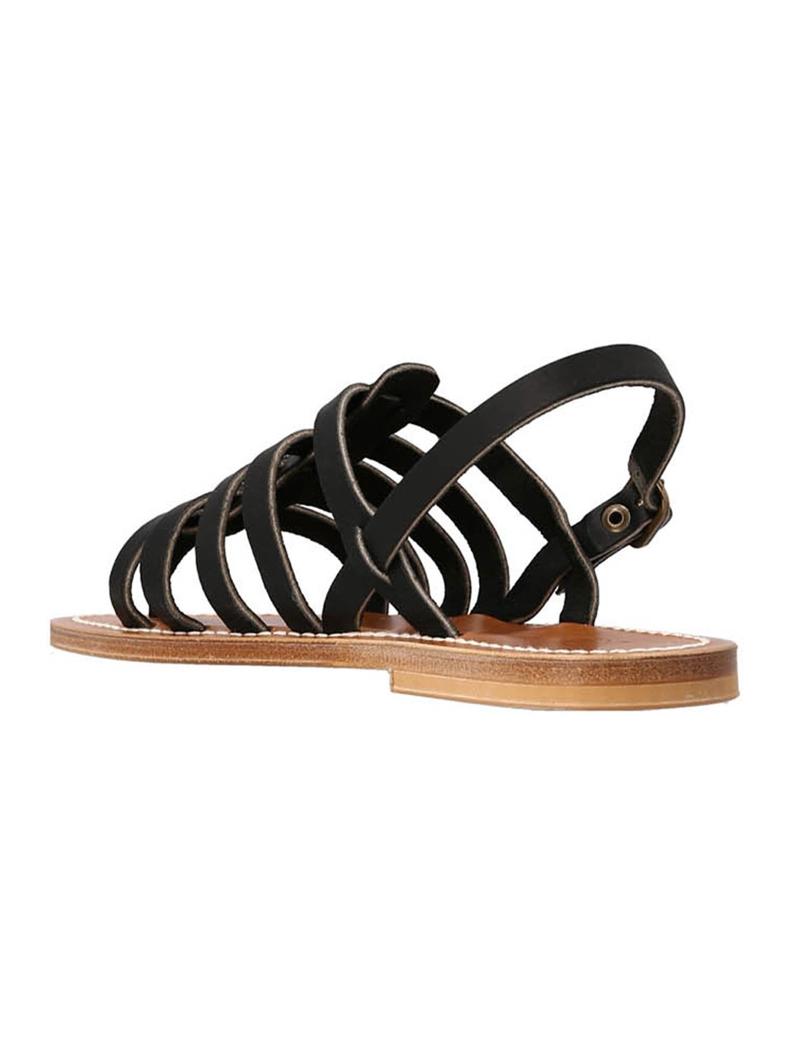 K.jacques Saint Tropez Sandals — Black, view 2