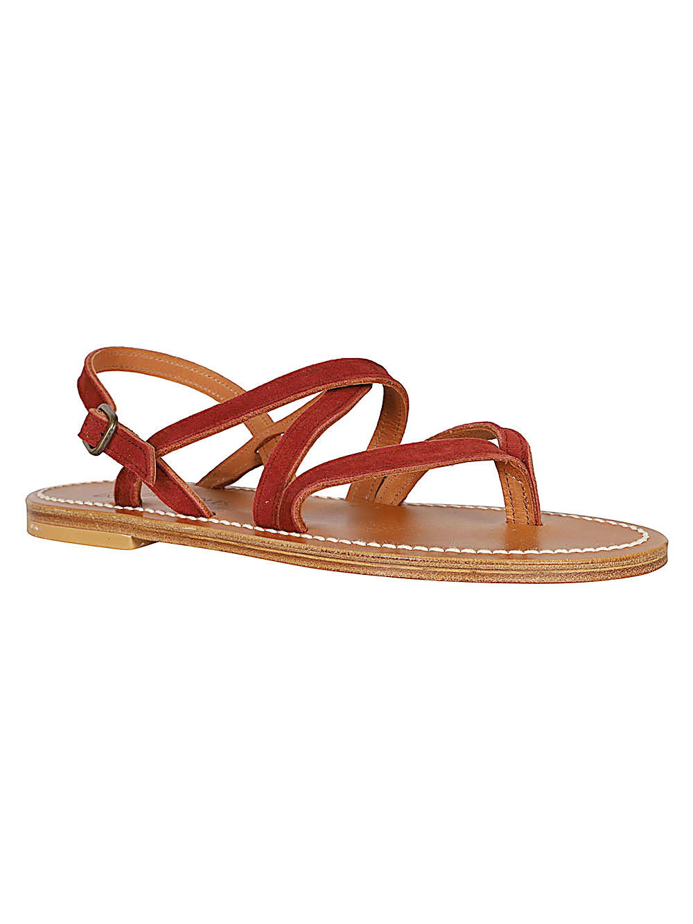 K Jacques St Tropez Marathon Sandals — Rust, view 2
