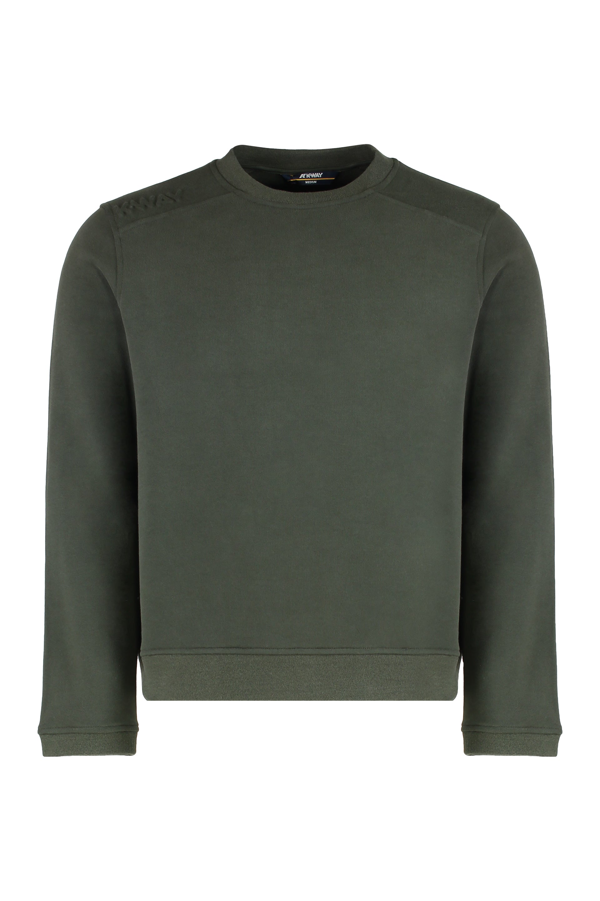 K-Way Cotton-Cashmere Crewneck Sweatshirt — Green by K-Way