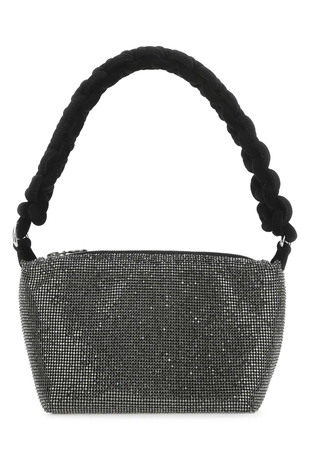Kara Rhinestone-Embellished Shoulder Bag — Black by Kara