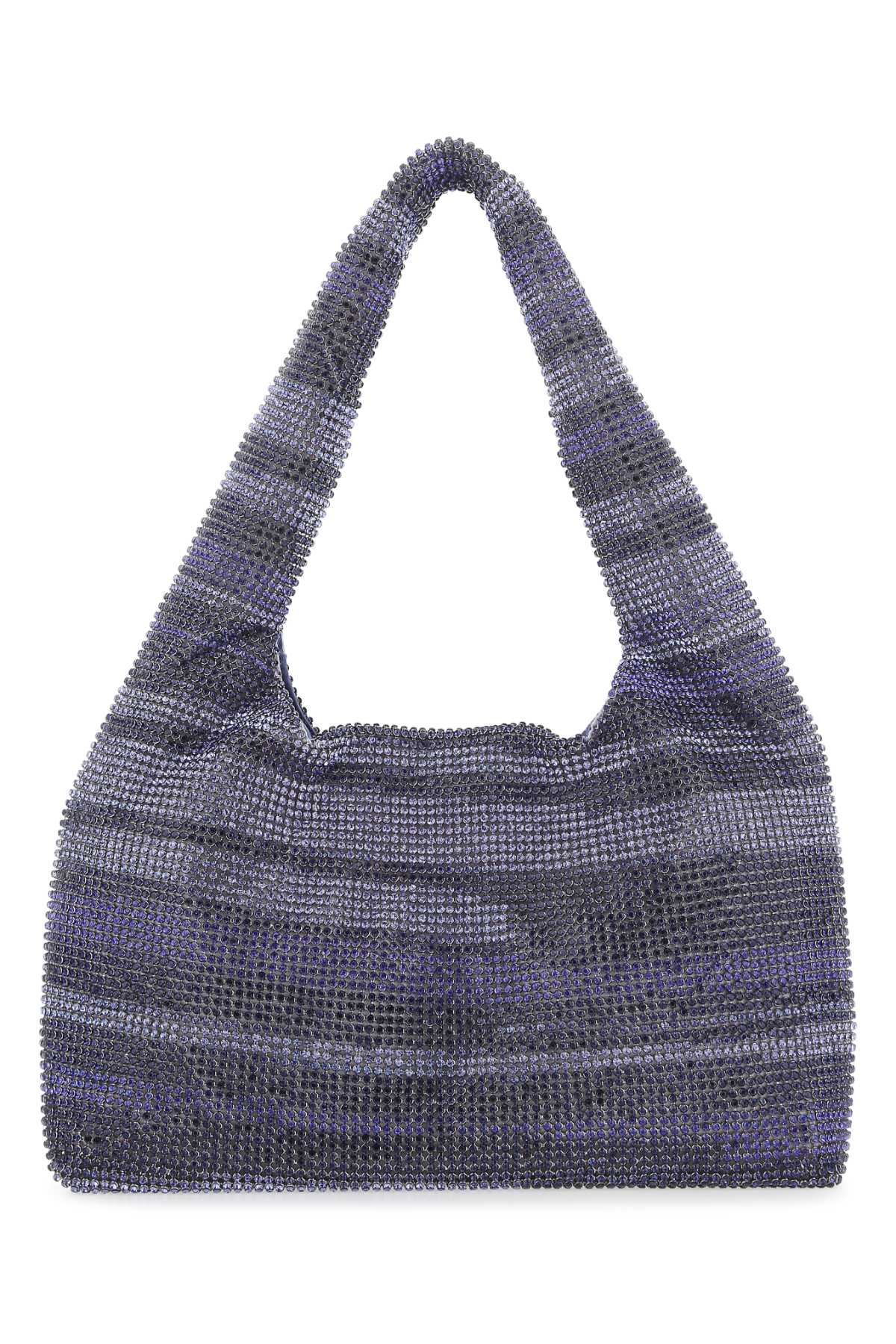 Kara Rhinestone-Embellished Shoulder Bag — Purple by Kara