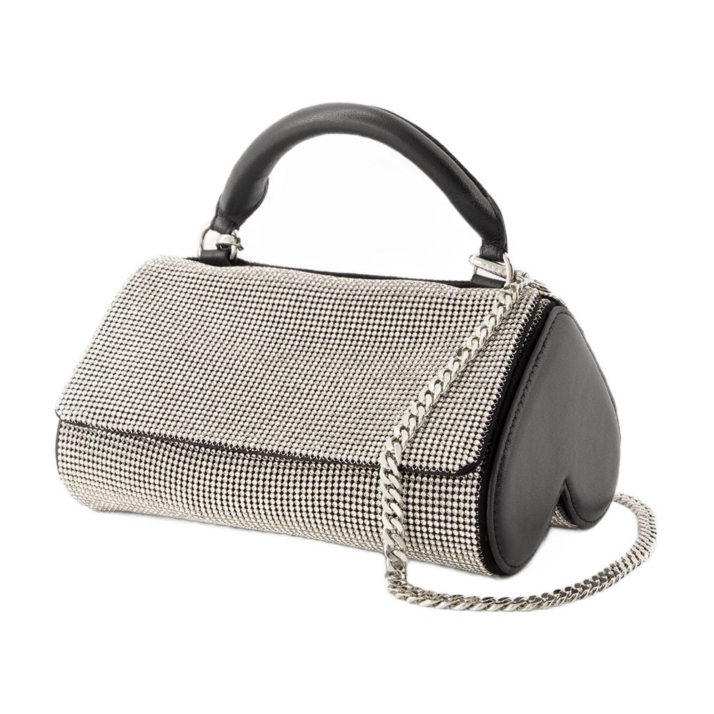 Kara Crush Shoulder Bag — White, view 3