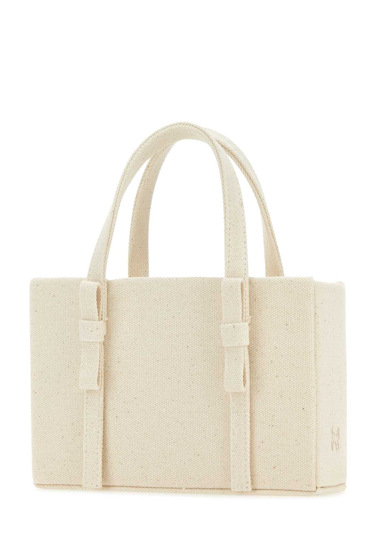 Kara Canvas Tote Bag — Beige, view 2