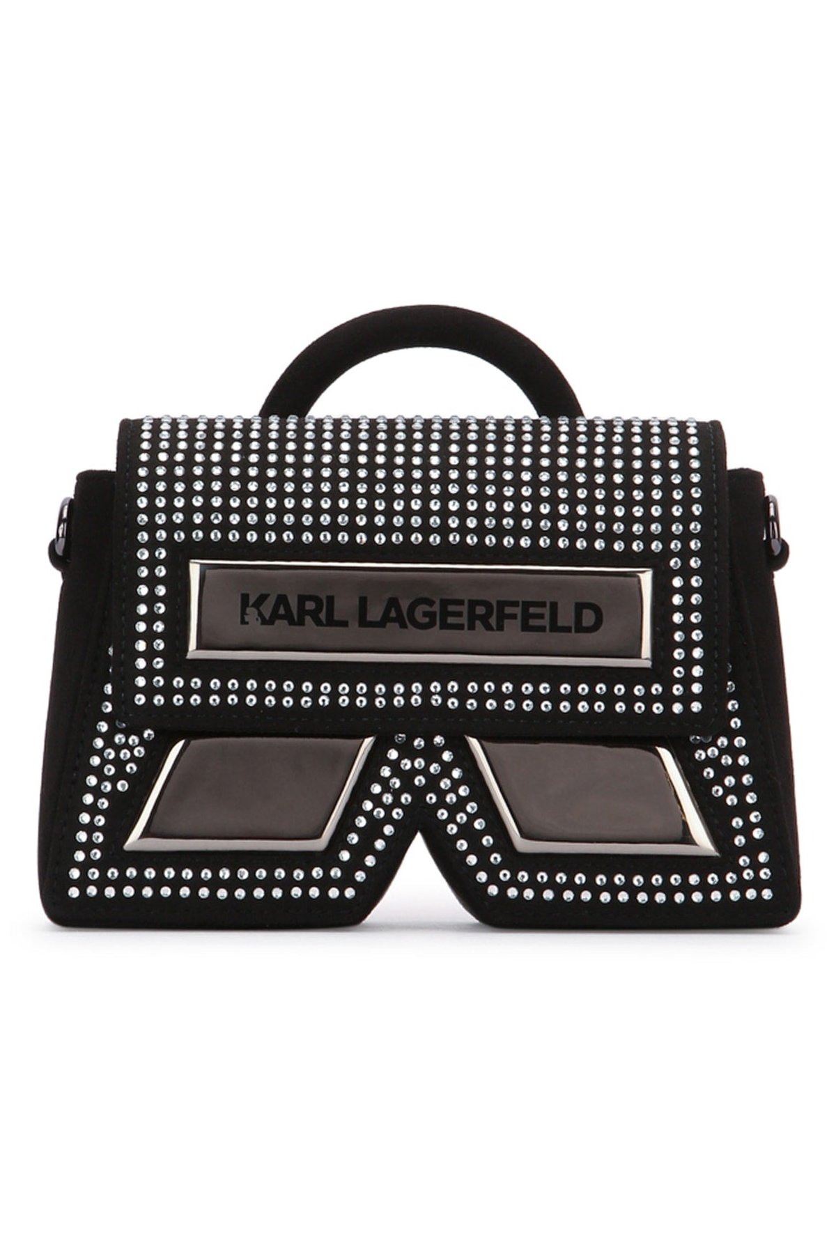 Karl Lagerfeld Kids Studded Top Handle Bag — Black by Karl Lagerfeld Kids