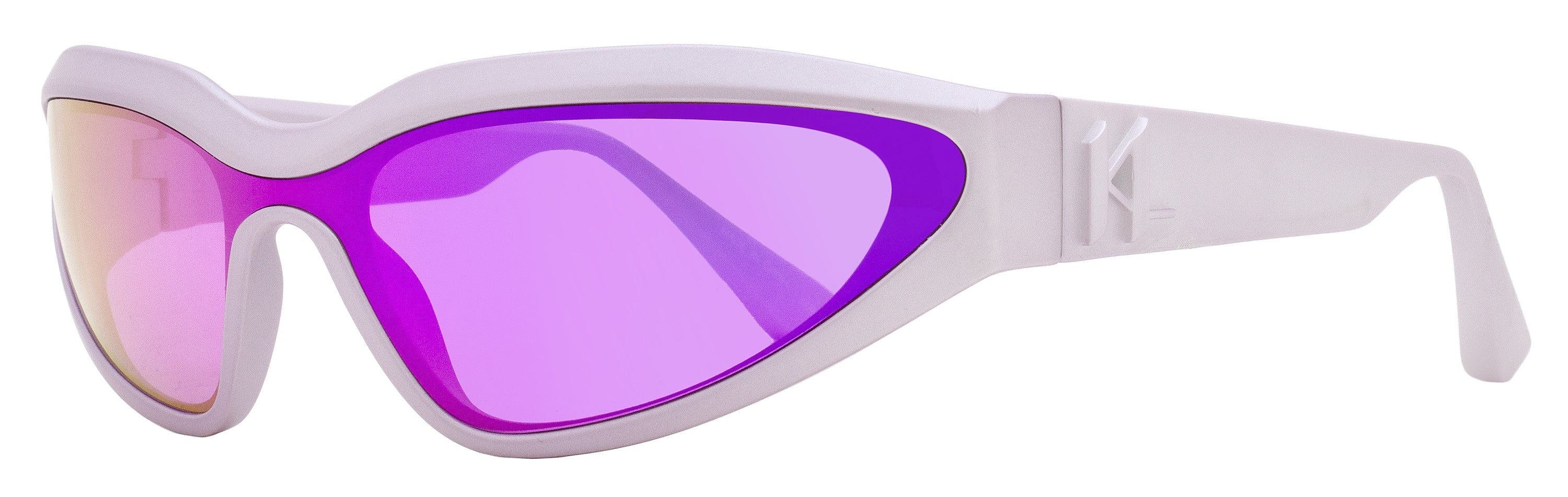 Karl Lagerfeld KL6128S Narrow Shield Sunglasses — Purple by Karl Lagerfeld