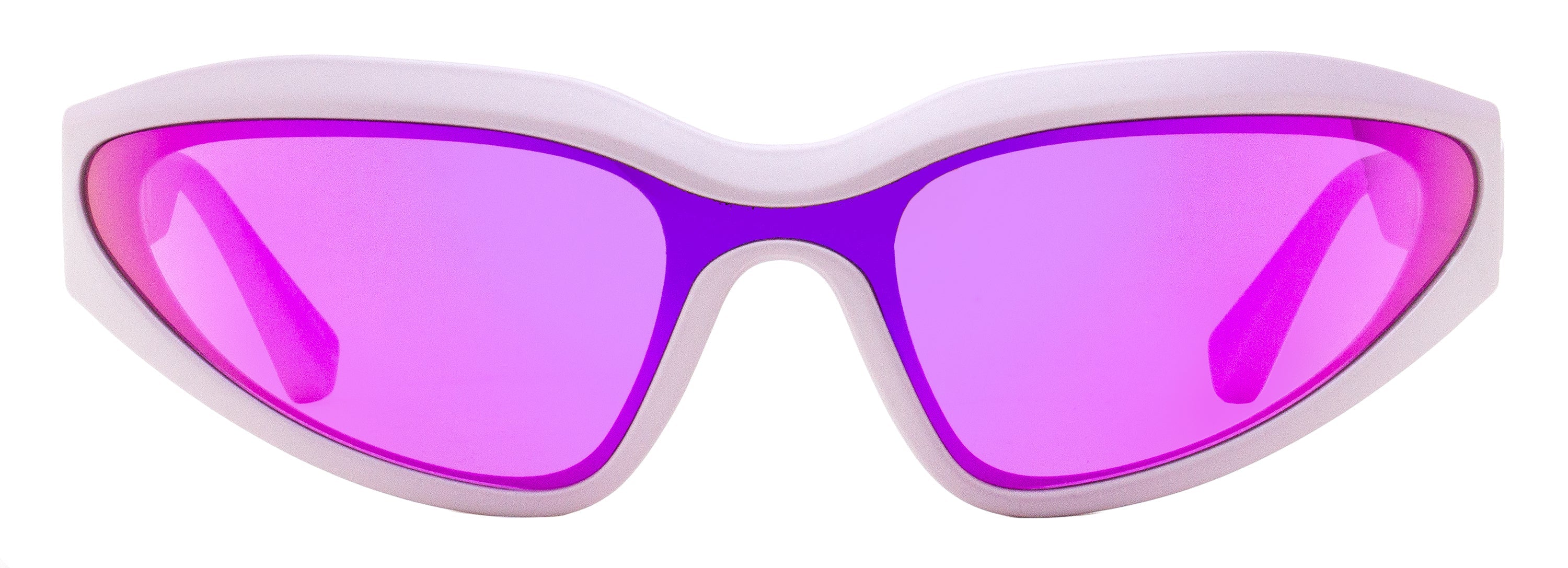 Karl Lagerfeld KL6128S Narrow Shield Sunglasses — Purple, view 2