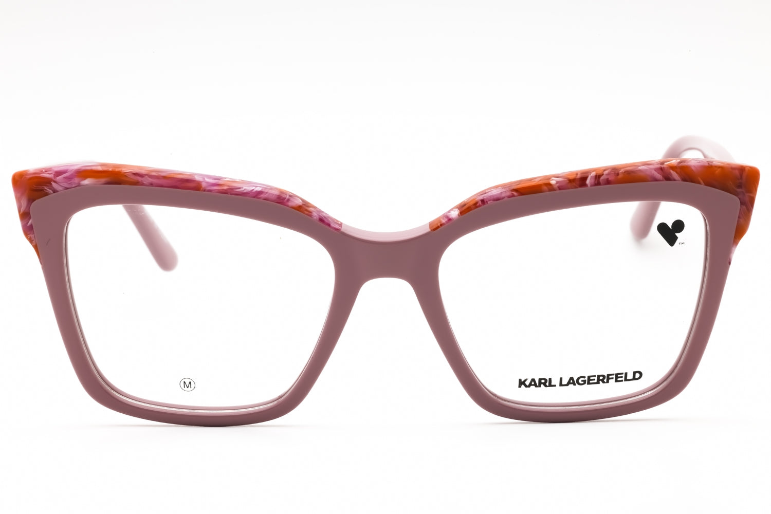 Karl Lagerfeld KL6130 Cat-Eye Acetate Eyeglasses — Mauve, view 2