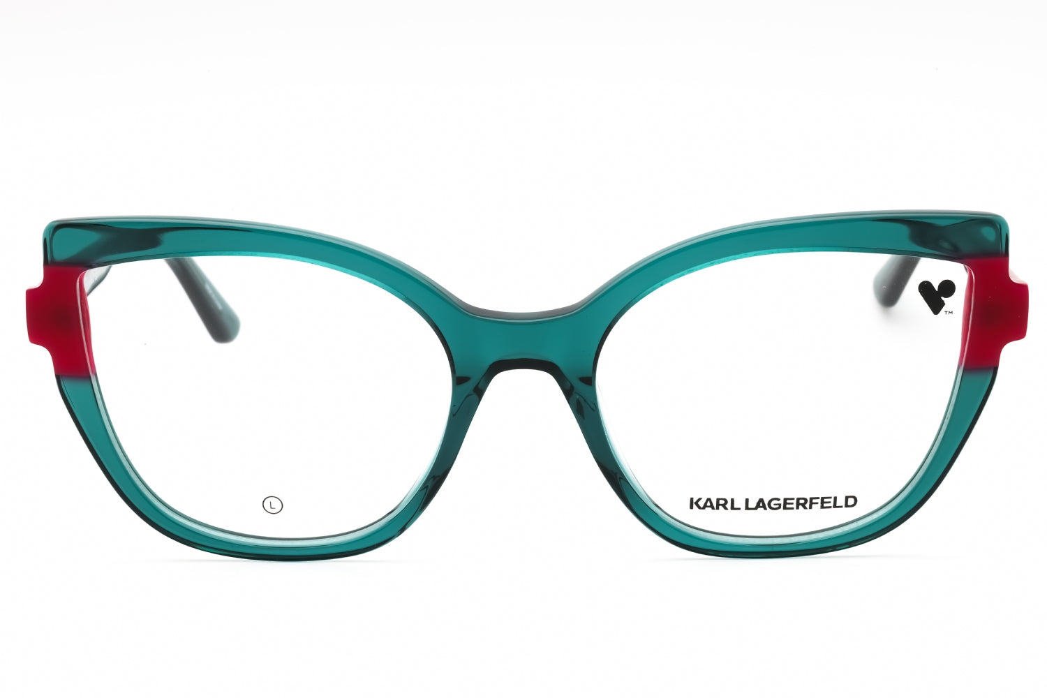 Karl Lagerfeld KL6132 Cat Eye Acetate Eyeglasses — Green, view 2