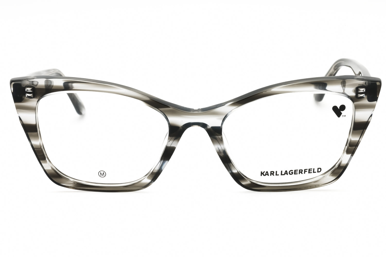 Karl Lagerfeld KL6134 Cat-Eye Acetate Eyeglasses — Gray, view 2