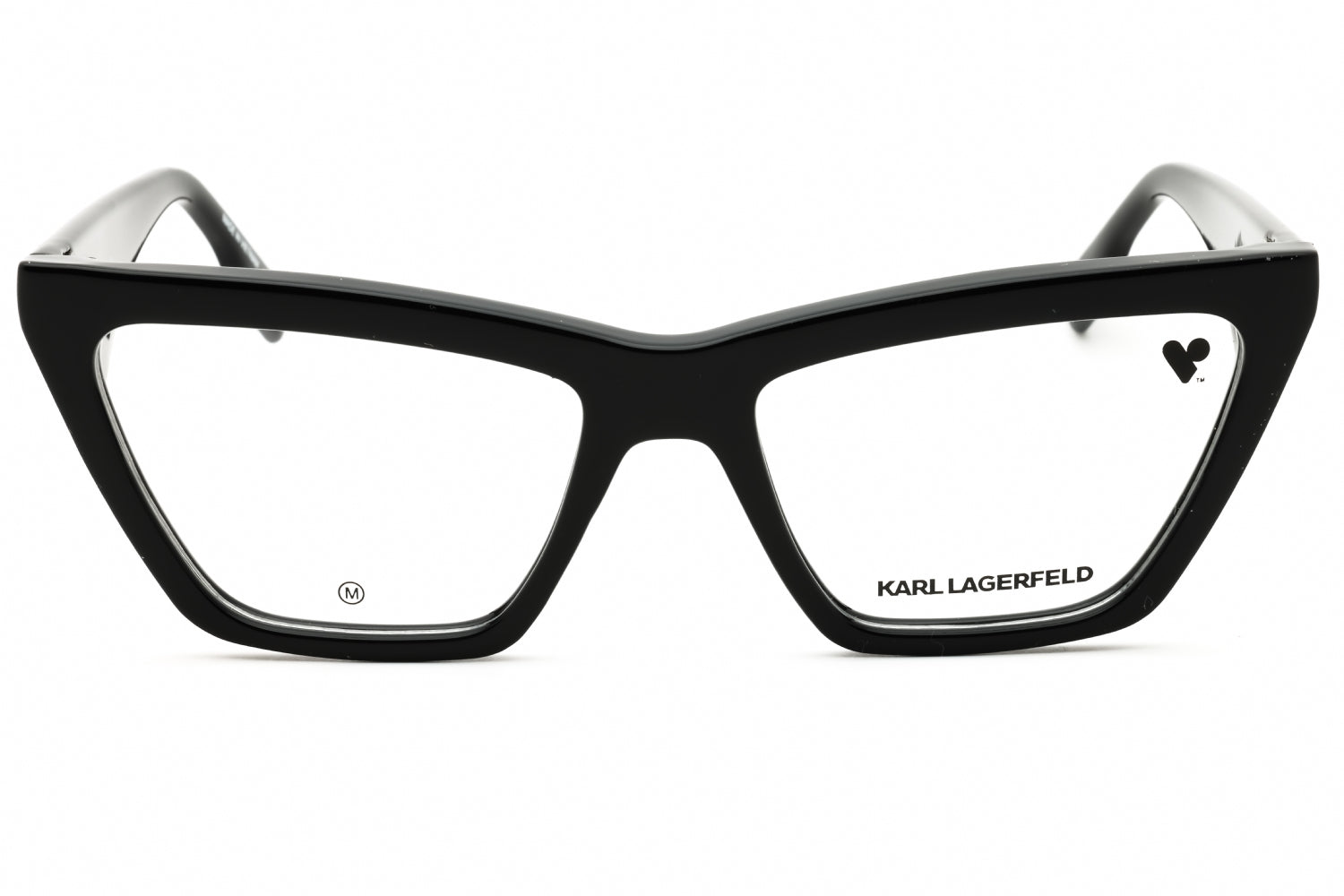 Karl Lagerfeld KL6195 Cat Eye Eyeglasses — Black, view 2