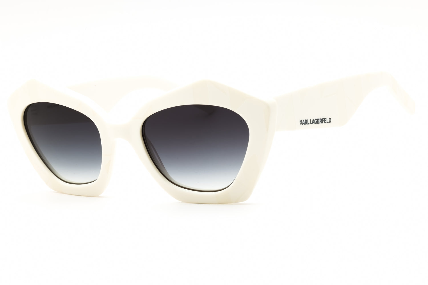 Karl Lagerfeld KL6199S Cat-Eye Acetate Sunglasses — White by Karl Lagerfeld