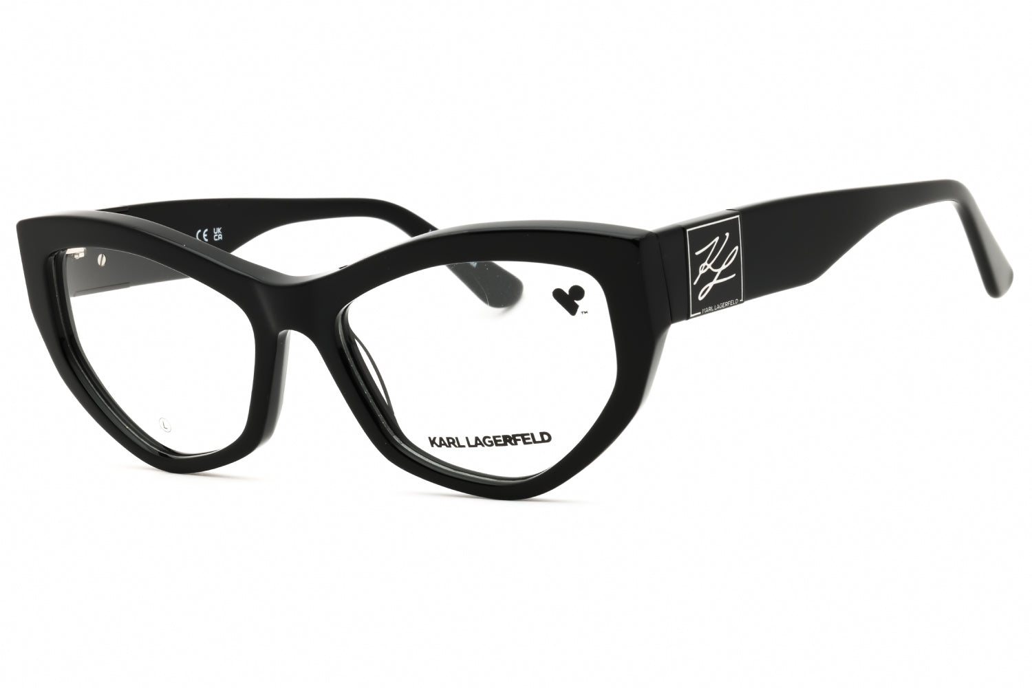 Karl Lagerfeld KL6211 Cat-Eye Acetate Eyeglasses — Black by Karl Lagerfeld