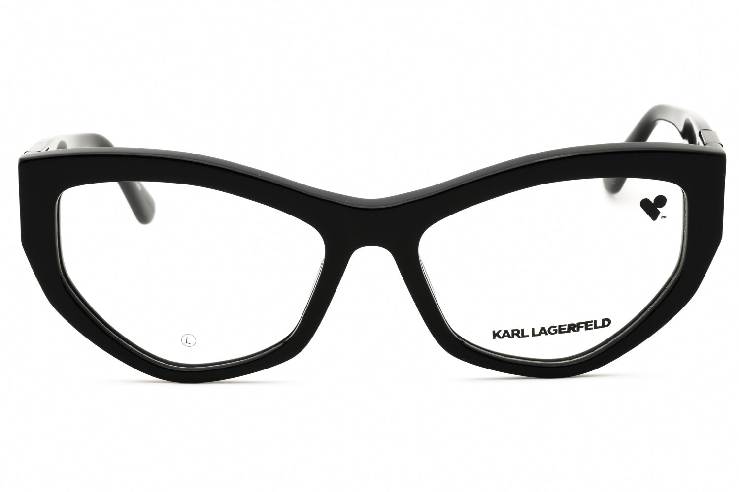 Karl Lagerfeld KL6211 Cat-Eye Acetate Eyeglasses — Black, view 2