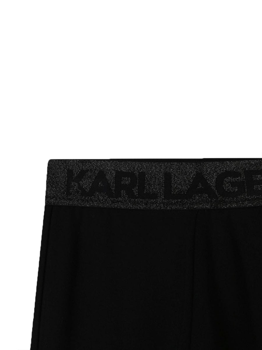 Karl Lagerfeld Viscose Blend Leggings — Black, view 2