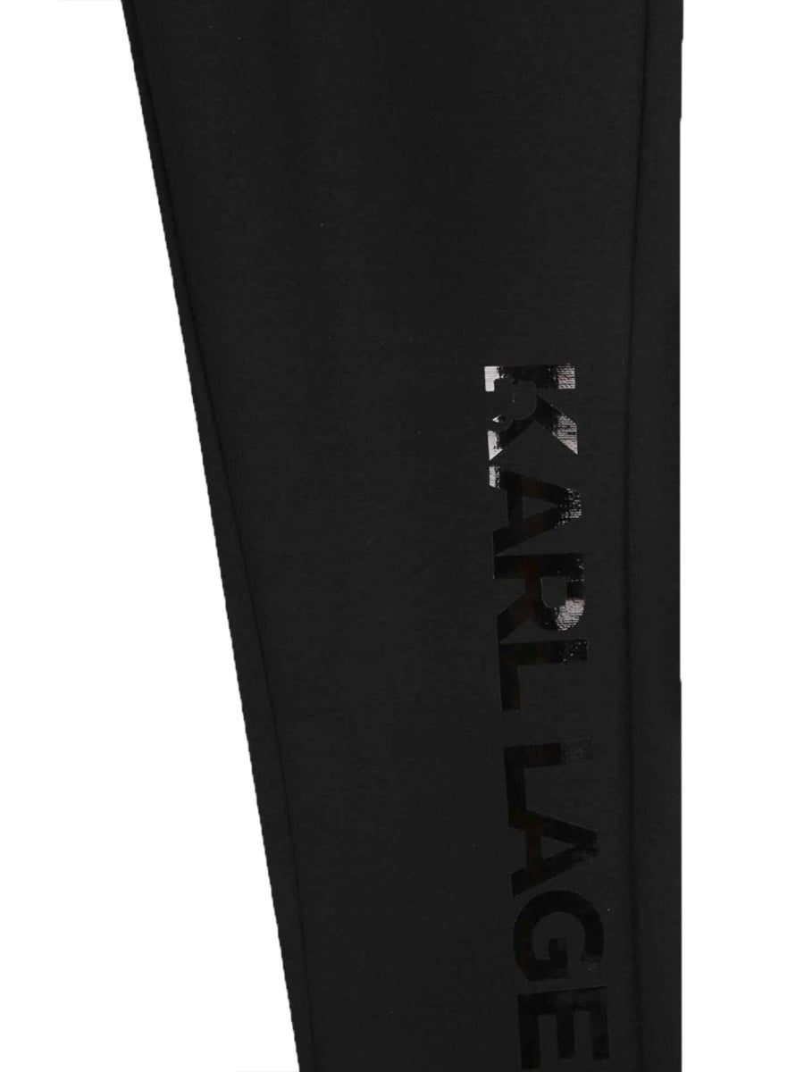 Karl Lagerfeld Viscose Blend Leggings — Black, view 4