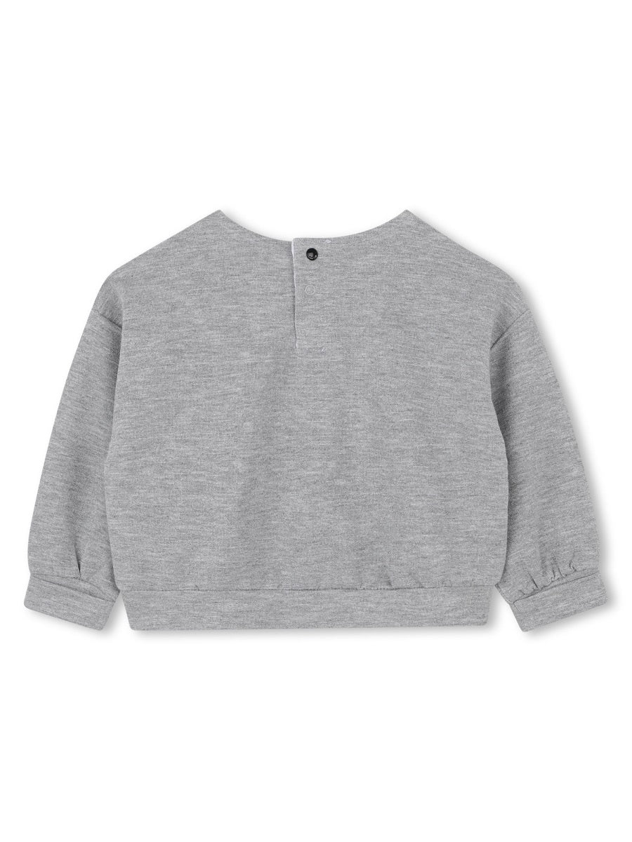 Karl Lagerfeld Cotton-Blend Two-Piece Skirt Suit — Gray, view 4